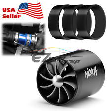 Sistema de ventilador duplo Mi2KA turbina entrada de ar combustível gás economizador turbo 2,5"-3,0" preto, usado comprar usado  Enviando para Brazil