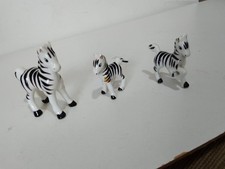 Zebras set three for sale  SHREWSBURY