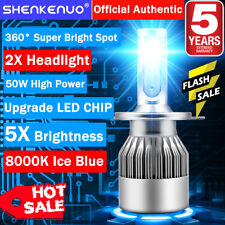 Usado, Farol de LED 8000K azul gelo H4 9003 farol alto feixe baixo 8000LM C6 comprar usado  Enviando para Brazil