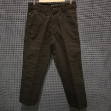 Calças de trabalho masculinas de lona pesada marrom 34x30 Cabelas algodão carga pintores utilitário comprar usado  Enviando para Brazil