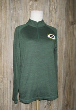Blusa feminina Majestic Green Bay Packers 1/4 zíper longa slv tamanho pequeno embalador comprar usado  Enviando para Brazil