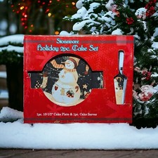 Stoneware holiday christmas for sale  Mercer