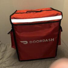 Usado, Mochila de entrega aislada Doordash refrigerador térmico bolsa de alimentos con bandeja para tazas segunda mano  Embacar hacia Argentina