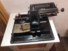 Máquina de escrever portátil AEG Mignon 3 1925., corpo preto brilhante antigo, lata linda comprar usado  Enviando para Brazil