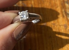 Platinum diamond solitaire for sale  CHELMSFORD