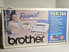 Máquina de fax de papel simples Brother FAX-560 nova em folha nova em caixa aberta fax pessoal, usado comprar usado  Enviando para Brazil