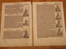 Blatt inkunabel schedel gebraucht kaufen  Nürnberg