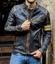 Veste cuir motard d'occasion  Expédié en France