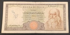 50000 lire leonardo usato  Roma