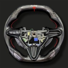 Volante plano inferior superior de fibra de carbono real Honda Civic Type R 06–12 comprar usado  Enviando para Brazil
