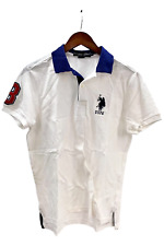 Polo Assn. dos EUA Polo masculino slim fit pique branco/azul Dodger comprar usado  Enviando para Brazil