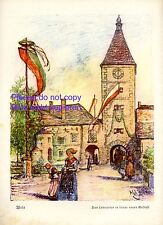 Wels ledertor kunstdruck gebraucht kaufen  Waldburg