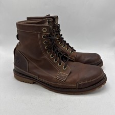 Usado, Botas masculinas Timberland Originals Earthkeepers 9 de largura 15551 couro marrom conforto comprar usado  Enviando para Brazil