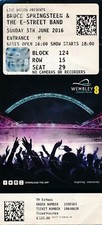 Concert ticket bruce for sale  LONDON