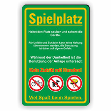 Kinderspielplatz schild spiels gebraucht kaufen  Legden