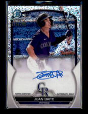 2023 Bowman Chrome CPA-JBO Juan Brito Speckle Auto 226/299 Colorado Rockies comprar usado  Enviando para Brazil