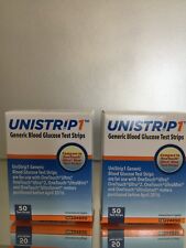 Tiras de teste de glicose UniStrip 100 ct genéricas One Touch Ultra tiras EXP 07/2026 comprar usado  Enviando para Brazil