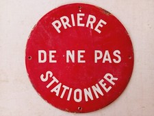 Ancienne plaque émaillée d'occasion  France