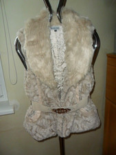 Fellweste gürtel beige gebraucht kaufen  Nürnberg