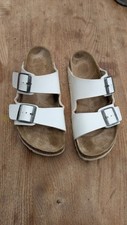 Birkenstock white sandals for sale  LLANWRDA