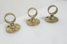 Suportes de poste de cortina de latão vintage suporte de trilho de mão antigo suporte x3 comprar usado  Enviando para Brazil