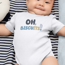 Biscuits white babygrow for sale  CHESTERFIELD