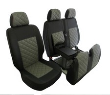 Capa de assento 2+1 para MERCEDES SPRINTER VW CRAFTER 2006-2018 RHD COURO CINZA comprar usado  Enviando para Brazil