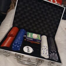 Poker chip set for sale  BOLDON COLLIERY