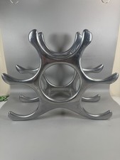 Suporte de rack de vinho vintage moderno de alumínio meados do século – 6 garrafas comprar usado  Enviando para Brazil