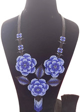 Colar feito à mão miçangas semente estilo boho americano miçangas nativas multi vertente comprar usado  Enviando para Brazil