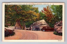 Cartão postal vintage Green Mountains VT-Vermont, pedras gigantes em contrabandistas entalhe comprar usado  Enviando para Brazil