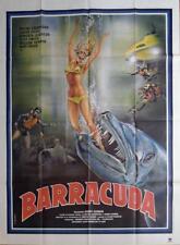 BARRACUDA - MANDÍBULAS DE PEIXE / MERGULHO / SUBMARINO - PÔSTER ORIGINAL DE FILME GRANDE comprar usado  Enviando para Brazil