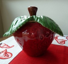 Vintage ceramic strawberry for sale  HUDDERSFIELD