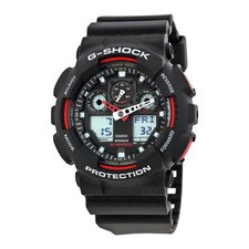 Relógio masculino Casio G-Shock pulseira de resina preta GA100-1A4 comprar usado  Enviando para Brazil