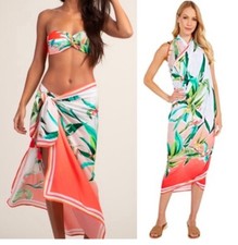 Nova com etiquetas $122 Trina Turk Costa de Prata Pareo Capa de Natação LINDA! comprar usado  Enviando para Brazil