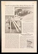 Pitcairn autogyro 1935 for sale  Diamond Point