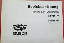 Betriebsanleitung simson mokic gebraucht kaufen  Berlin