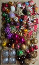 Vintage christmas baubles for sale  NEWPORT