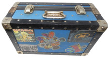 Estojo de estrada vintage com adesivos vintage caixa de armazenamento de equipamentos de banda comprar usado  Enviando para Brazil