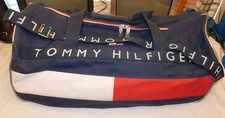 Bolsa de Duffle Tommy Hilfiger Vintage Weekender Azul Marinho Vermelho Branco Usado comprar usado  Enviando para Brazil