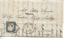 Sardegna lettera 20c.quarta usato  Italia