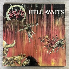 Slayer Hell Awaits Original 1985 Metal Blade LP MX 8020 inner VG+, usado comprar usado  Enviando para Brazil