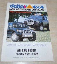 1996 1997 Mitsubishi Pajero V20 L200 Delta Akcesoria Brochure Broszura Broszura na sprzedaż 1996 1997 Mitsubishi Pajero V20 L200 Delta Akcesoria Brochure Broszura Broszura na sprzedaż  PL