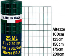 Rete plastificata verde usato  Macerata Campania