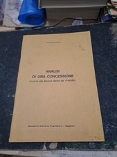 Analisi una concessione usato  La Maddalena