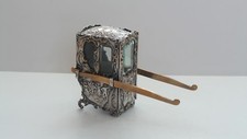 Cadeira sedã prata europeia miniatura display, c. 1900  comprar usado  Enviando para Brazil