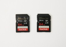 2x Cartão de Memória SanDisk Extreme PRO 64GB SDXC Classe 10 U3 UHS-I Acelere 95MB/s comprar usado  Enviando para Brazil