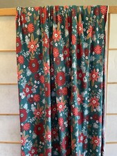 Tecido de malha poli/lycra escovado 4 vias elástico férias estampa floral 64 x 3 jardas+ comprar usado  Enviando para Brazil