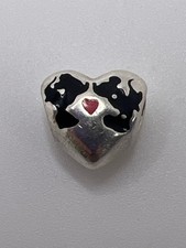 Berloque PANDORA Disney Mickey & Minnie Kiss com esmalte preto e vermelho (TDW039354), usado comprar usado  Enviando para Brazil
