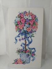 Embroidered topiary flowers for sale  NORWICH
